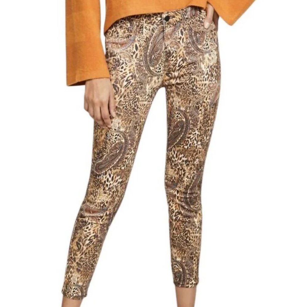 L'AGENCE Leopard Margot High Rise Skinny Valencia Jeans 26